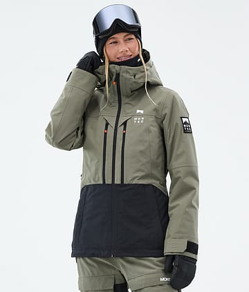 Moss W Snowboard Jacket Greenish/Black