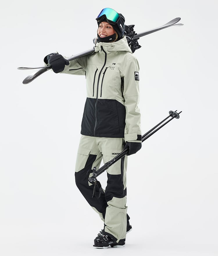 Montec Moss W Ski jas Dames Soft Green/Black, Image 3 of 10