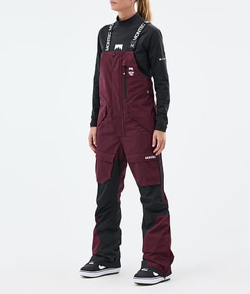 Montec Fawk W Snowboard Pants Burgundy/Black Renewed
