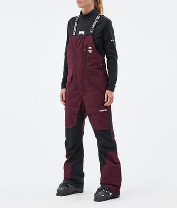 Montec Fawk W Ski Pants Burgundy/Black