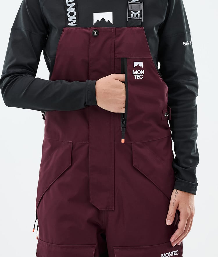 Montec Fawk W Skihose Damen Burgundy/Black, Image 7 of 8