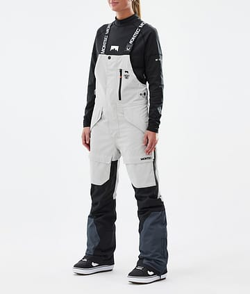Montec Fawk W Snowboard Pants Light Grey/Black/Metal Blue Renewed