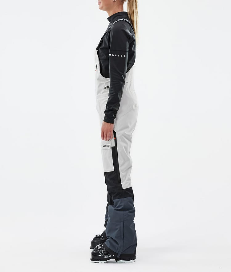 Montec Fawk W Pantaloni Sci Donna Light Grey/Black/Metal Blue, Image 3 of 7