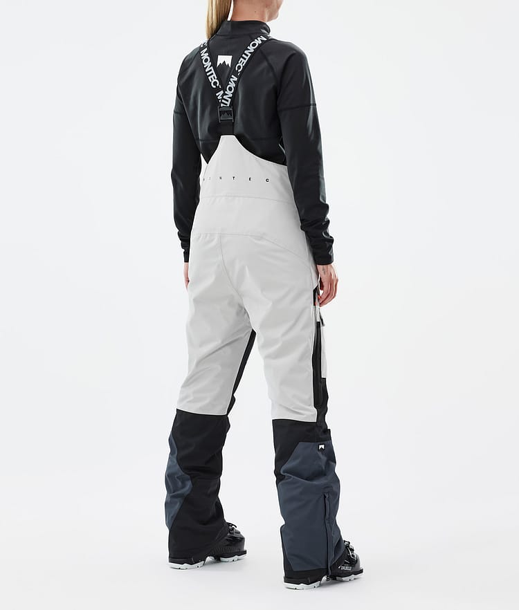 Montec Fawk W Pantaloni Sci Donna Light Grey/Black/Metal Blue, Image 4 of 7