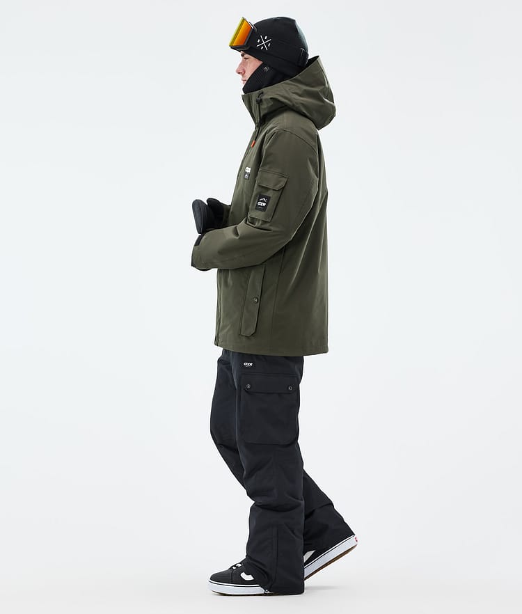 Dope Adept Snowboard Jacket Men Olive Green Renewed, Image 3 of 8
