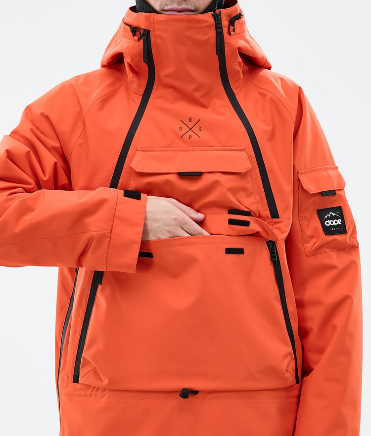 Dope Akin Snowboard Jacket Men Orange, Image 8 of 9