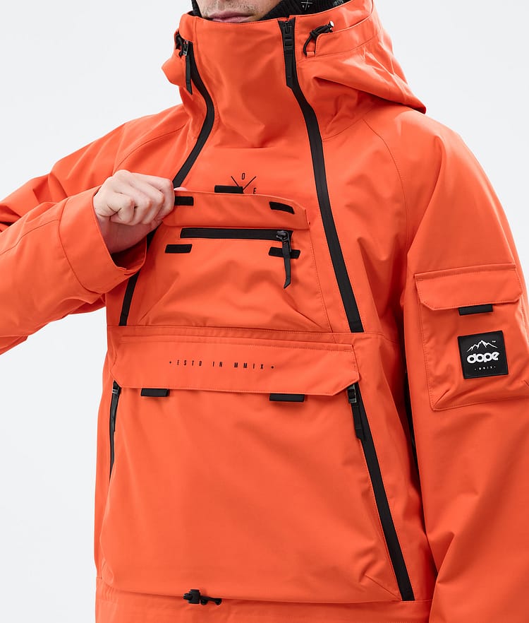 Dope Akin Snowboard Jacket Men Orange, Image 9 of 9