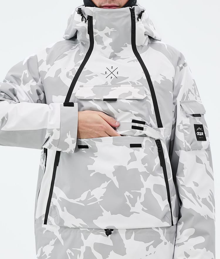 Dope Akin Snowboard Jacket Men Grey Camo, Image 8 of 9