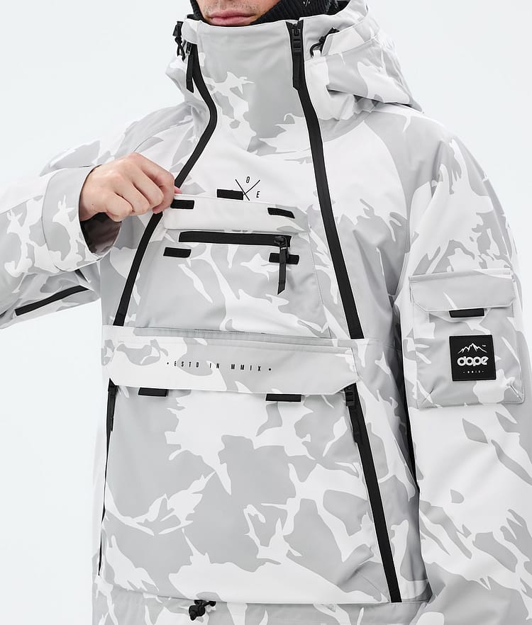 Dope Akin Snowboard Jacket Men Grey Camo, Image 9 of 9