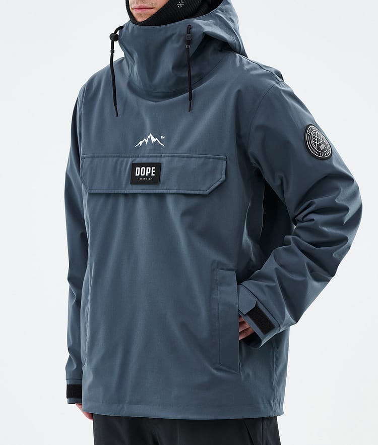 Dope Blizzard Snowboard Jacket Men Metal Blue, Image 7 of 8