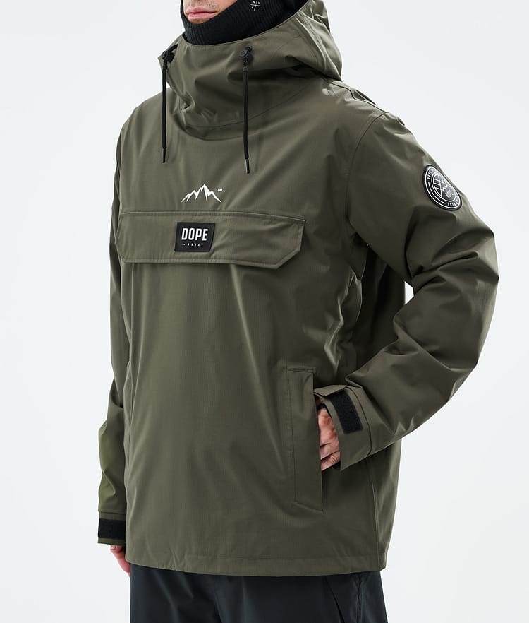 Dope Blizzard Ski Jacket Men Olive Green, Image 7 of 8