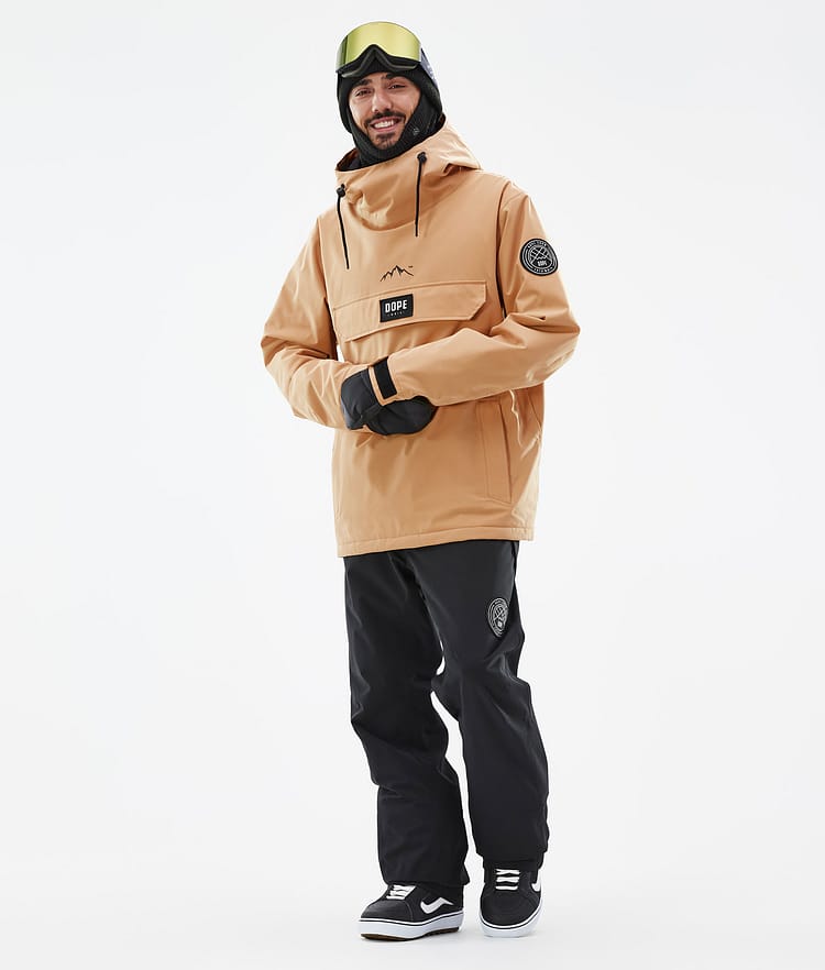 Dope Blizzard Snowboard jas Heren Khaki Yellow Renewed, Image 3 of 9