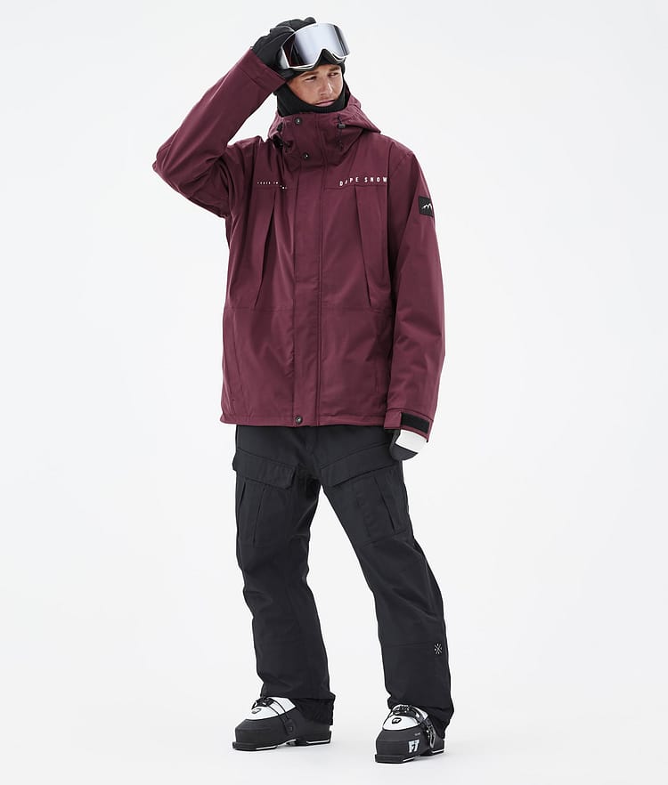 Dope Ranger Kurtka Narciarska Mężczyźni Burgundy, Image 3 of 10