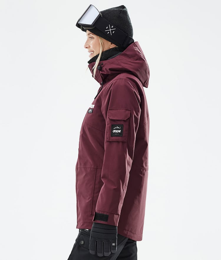 Dope Adept W Snowboard Jacket Women Don Burgundy, Image 5 of 8