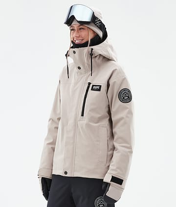 Dope Blizzard W Full Zip 24 Snowboard Jacket Sand Renewed