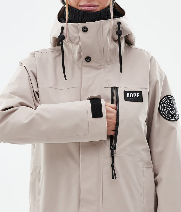 Dope Blizzard W Full Zip 24 Snowboard Jacket Women Sand Renewed, Image 9 of 10