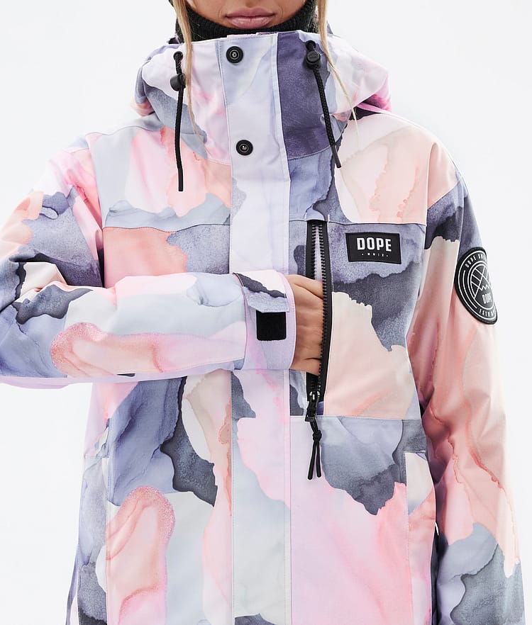 Dope Blizzard W Full Zip Skijakke Dame Blot Peach, Image 9 of 10