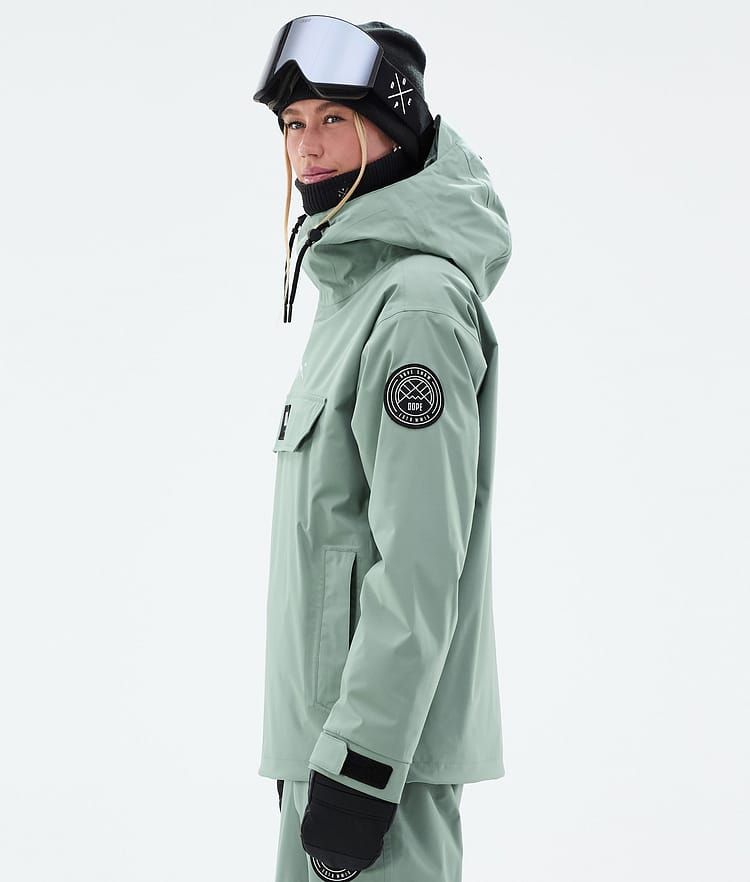 Dope Blizzard W Snowboard Jacket Women Faded Green Renewed, Image 5 of 8