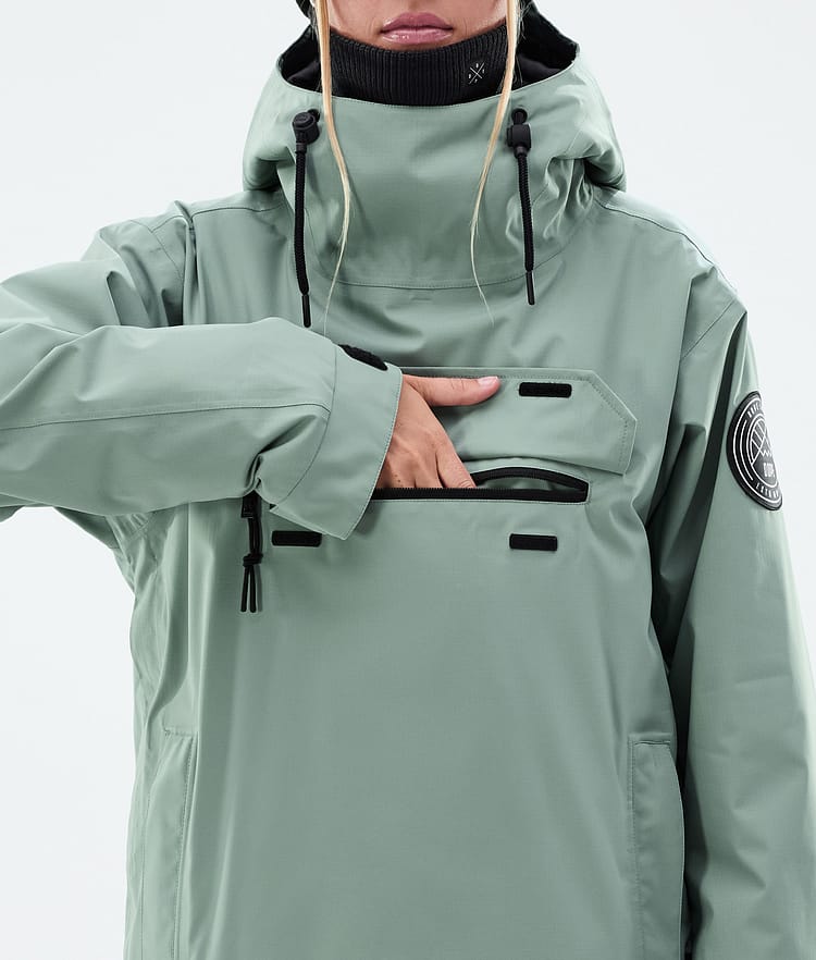 Dope Blizzard W Snowboard Jacket Women Faded Green Renewed, Image 8 of 8