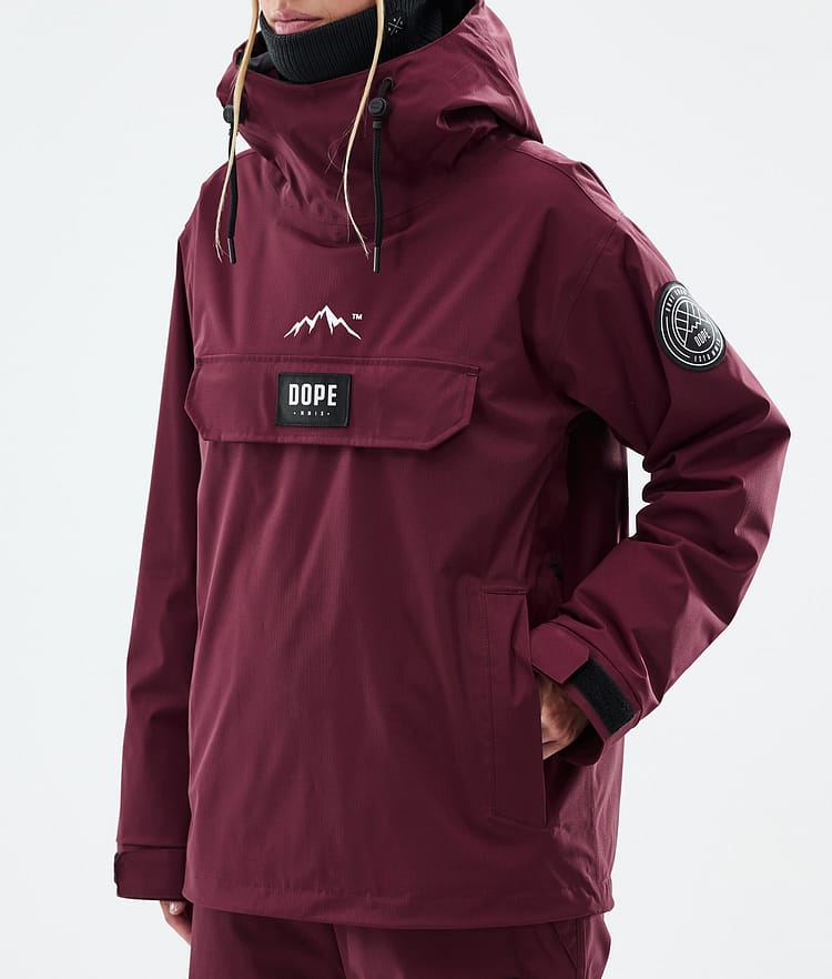 Dope Blizzard W Snowboard Jacket Women Burgundy Renewed, Image 7 of 8