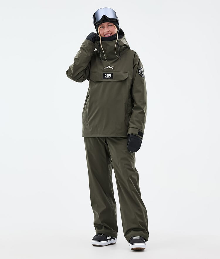 Dope Blizzard W Snowboardjacka Dam Olive Green, Image 2 of 8