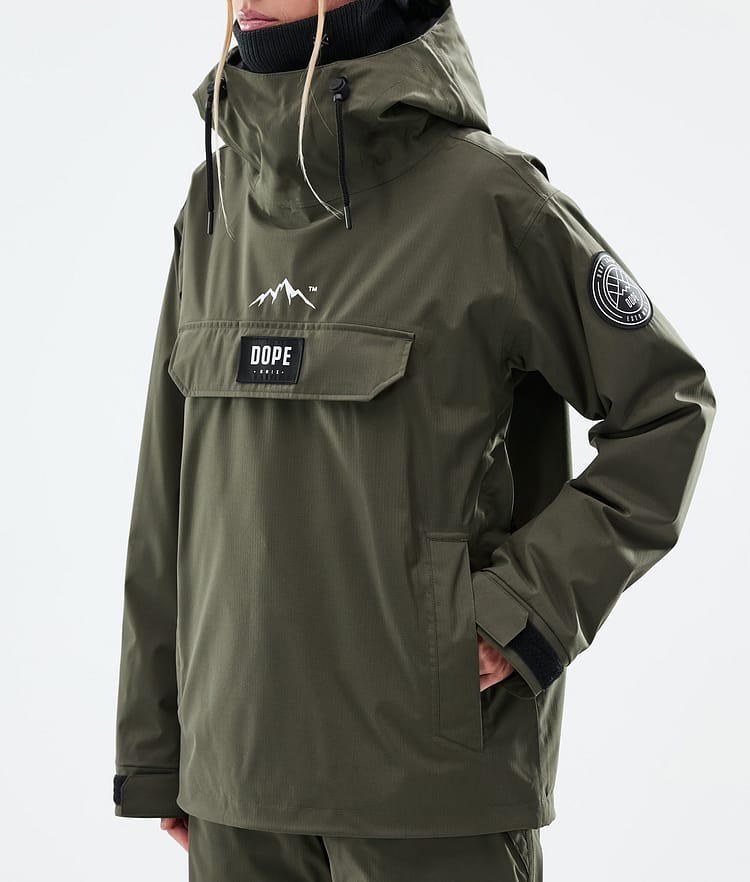 Dope Blizzard W Snowboardjacka Dam Olive Green, Image 7 of 8