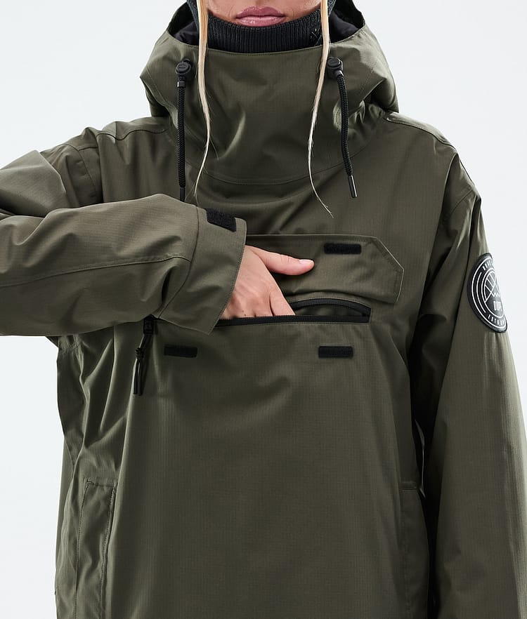 Dope Blizzard W Snowboardjacka Dam Olive Green, Image 8 of 8