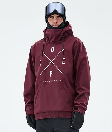 Dope Yeti Snowboard Jacket Burgundy Renewed