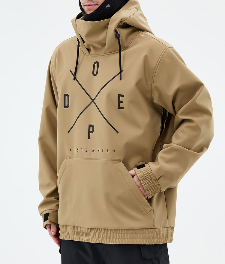 Dope Yeti Snowboard Jacket Men 2X-Up Gold, Image 7 of 7