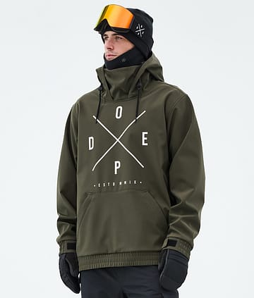 Dope Yeti Ski Jacket Olive Green