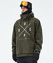 Dope Yeti Ski Jacket Men 2X-Up Olive Green