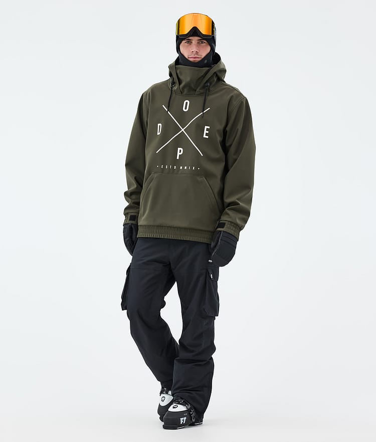 Dope Yeti Ski Jacket Men 2X-Up Olive Green, Image 2 of 7
