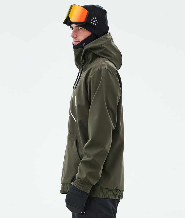 Dope Yeti Ski Jacket Men 2X-Up Olive Green, Image 5 of 7