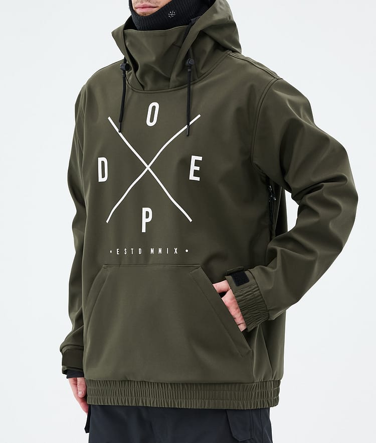 Dope Yeti Ski Jacket Men 2X-Up Olive Green, Image 7 of 7