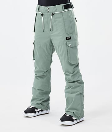 Dope Iconic W Snowboard Pants Faded Green