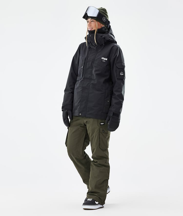 Dope Iconic W Snowboard Pants Women Olive Green Renewed, Image 2 of 7
