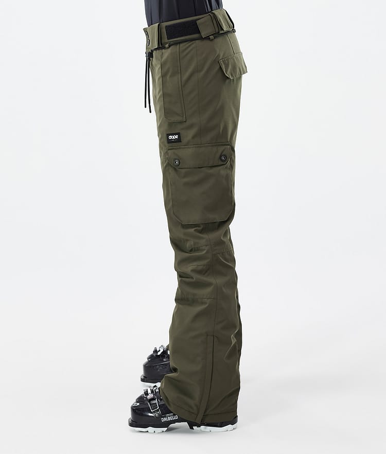 Dope Iconic W Ski Pants Women Olive Green, Image 3 of 7