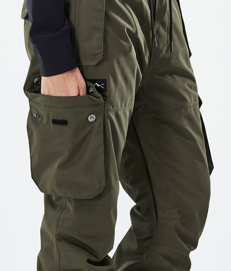 Dope Iconic W Snowboard Pants Women Olive Green Renewed, Image 6 of 7