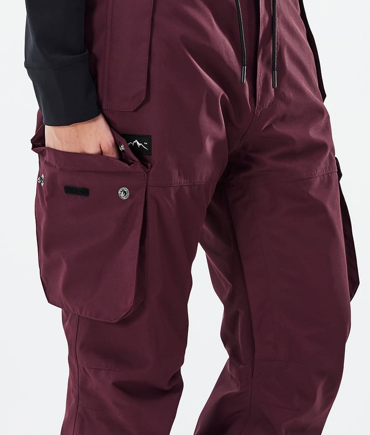 Dope Iconic W Snowboardhose Damen Don Burgundy, Image 6 of 7