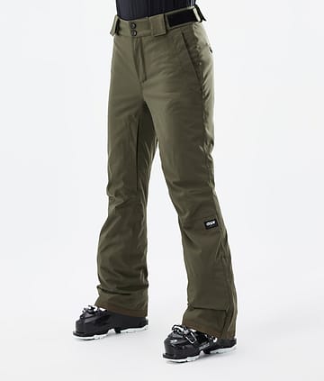Dope Con W 22 Ski Pants Olive Green
