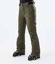 Dope Con W 22 Ski Pants Women Olive Green