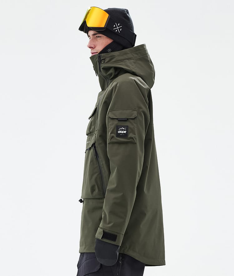 Dope Akin Giacca Sci Uomo Olive Green, Image 5 of 9