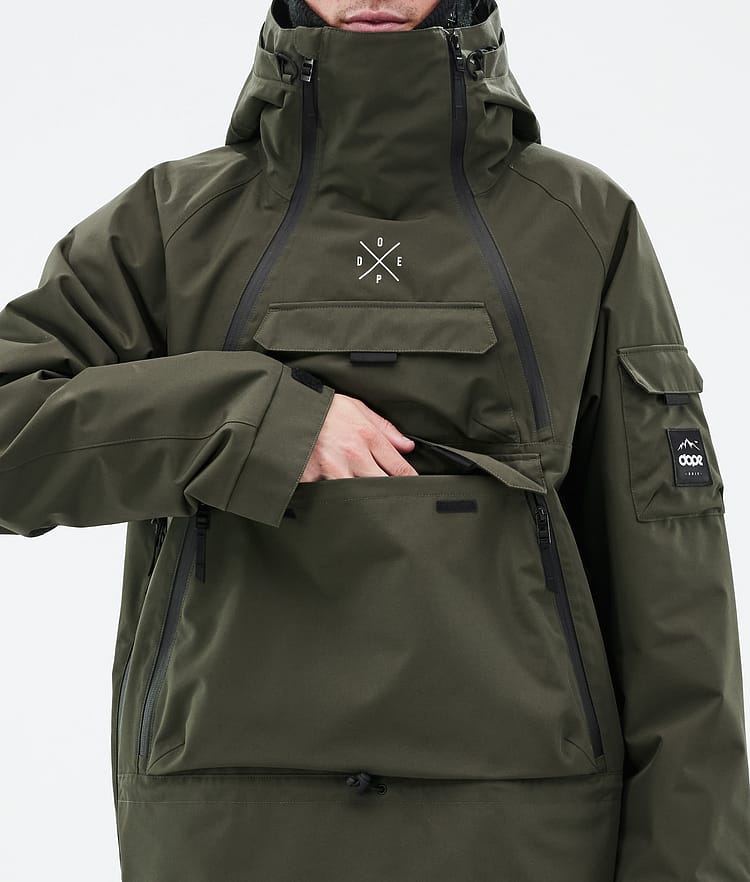 Dope Akin Giacca Sci Uomo Olive Green, Image 8 of 9