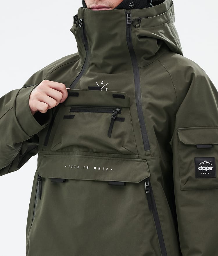 Dope Akin Giacca Sci Uomo Olive Green, Image 9 of 9