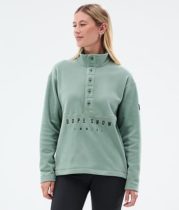 Dope Comfy W Fleece Sweater Faded Green