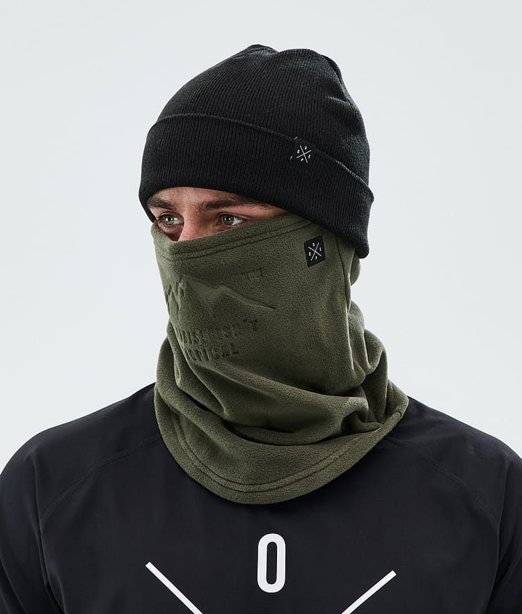 Dope Cozy Tube Facemask Olive Green, Image 3 of 4