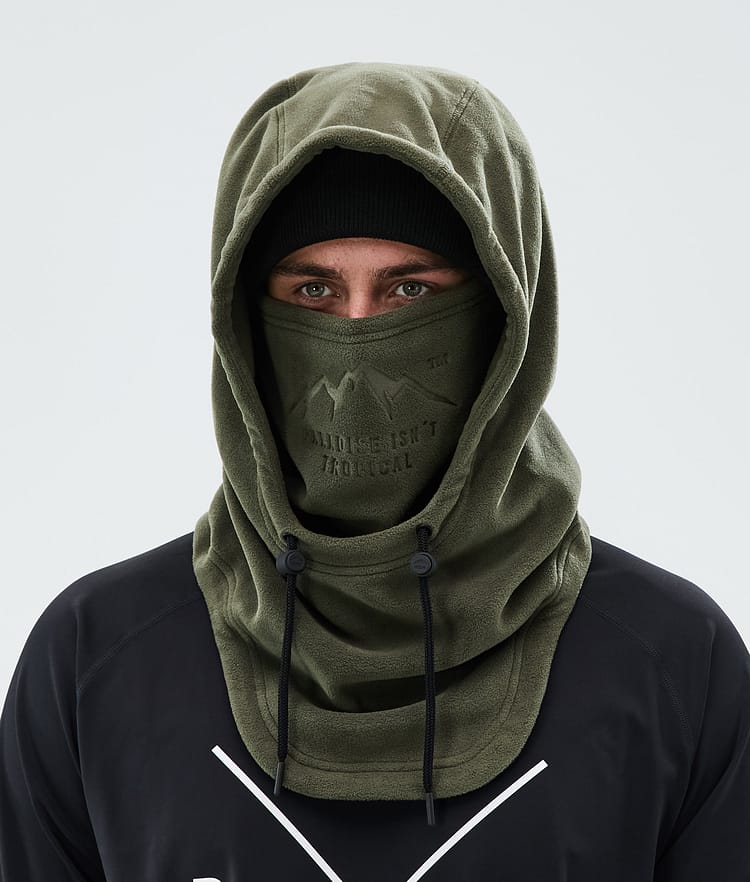 Dope Cozy Hood II Facemask Olive Green, Image 3 of 4
