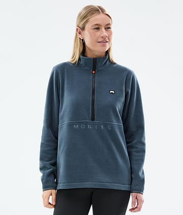 Montec Echo W Fleece Sweater Metal Blue