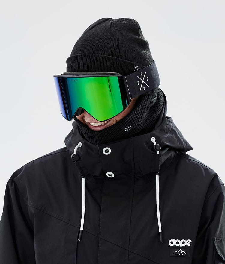 Dope Sight 2023 Ski Goggles Black W/Black Green Mirror, Image 2 of 6