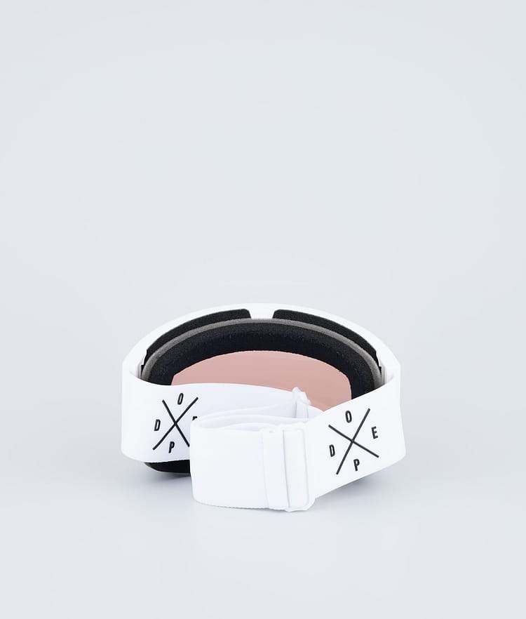 Dope Sight 2023 Ski Goggles White W/White Pink Mirror, Image 6 of 6